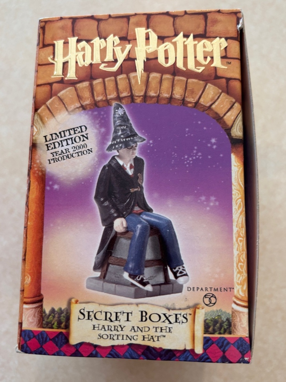 Department 56 “Secret Boxes” Harry & the Sorting Hat Figurine.